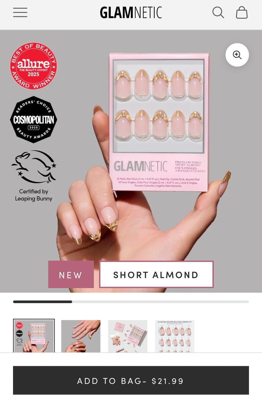 New Glamnetic Gems collection - citrine